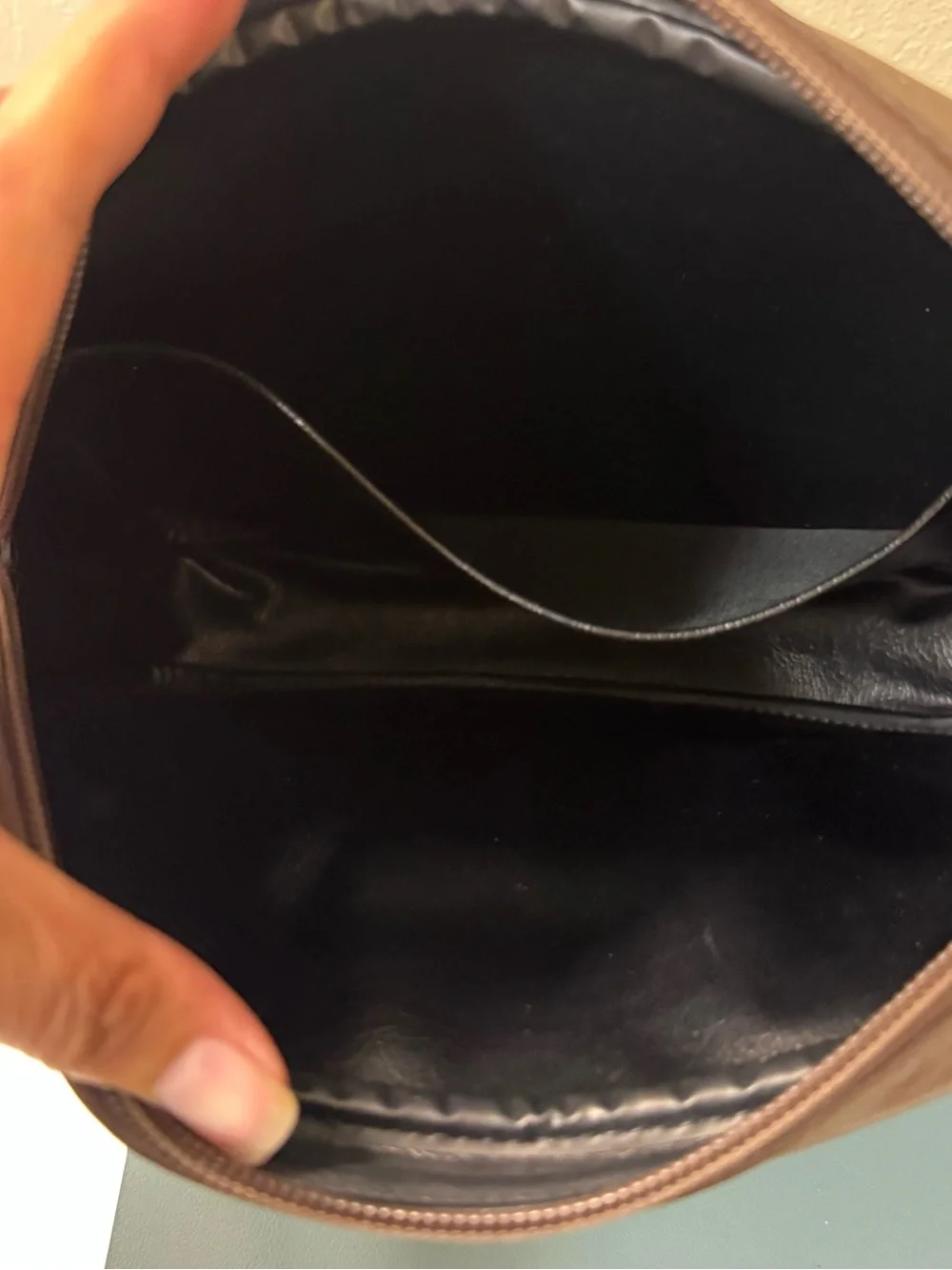 Burberry Beige Nova Check Brown Leather Messenger Bag